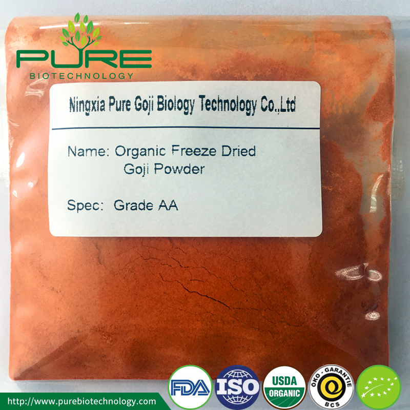 Polvere Goji bio liofilizzata Freeze Dried Organic Goji Powder