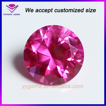 Synthetic Ruby Round Brilliant Cut Ruby Stones