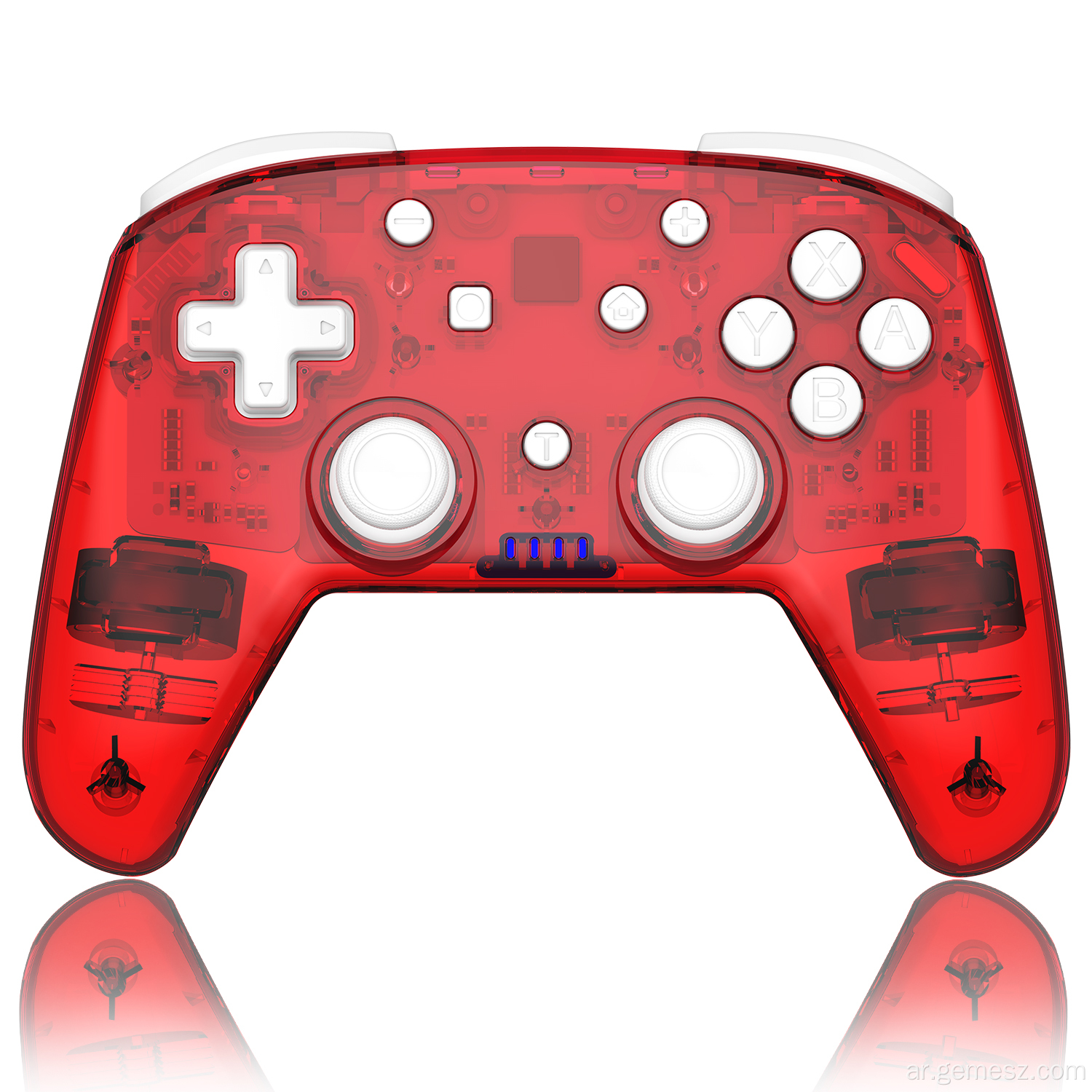 Red Transparent Controller Handle For Nintendo Switch