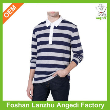 Cheap Polo Stripped Long Sleeve t-shirt Men