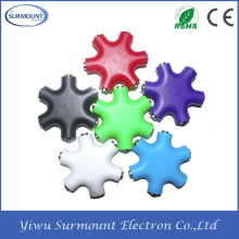 Customize logo music earphone jack splitter Smartphone earphone splitter for music share