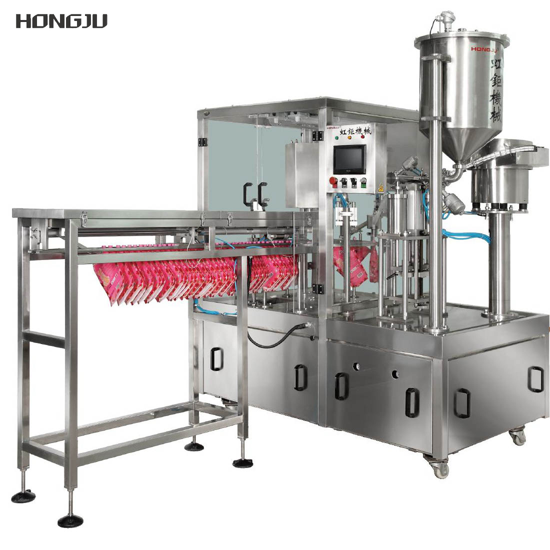 Filling and Capping Machine for Spout Pouch Liquid Filling Machine