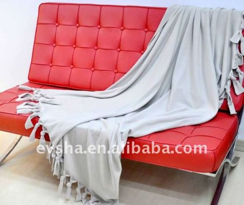 KNITTED BLANKET GREY COLOR BLANKET KING SIZE BLANKET (EV-002-B)