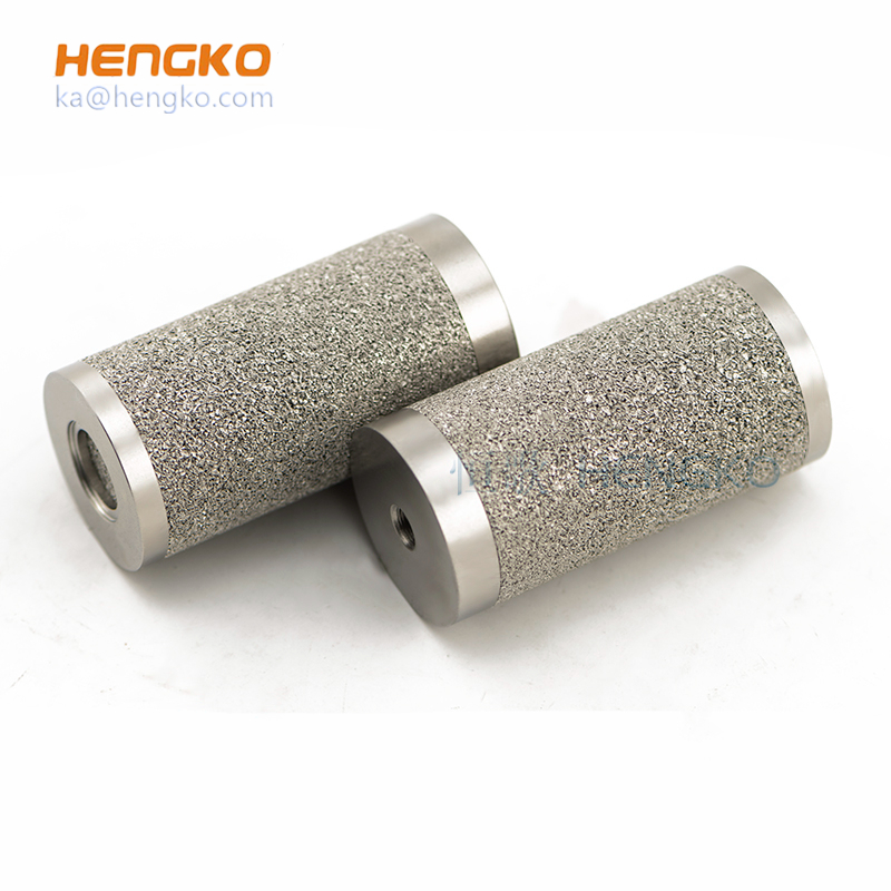 HENGKO 50-90 Micron powder sintered Stainless Steel Sintered Metal Filter Cartridges for Gas Liquid Separation