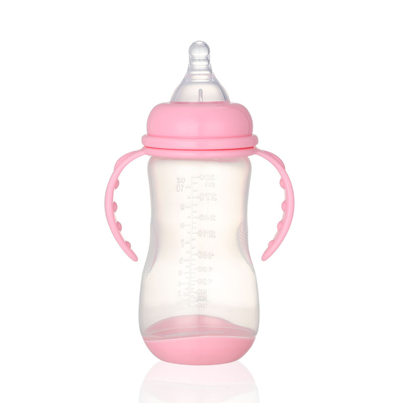 Wholesale 240ML PP Plastic Baby Sippy Cup Drinking Cups Water Bottle With Straw