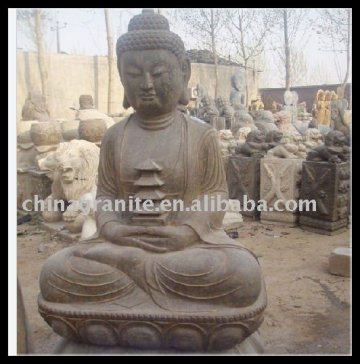 antique stone buddha statues