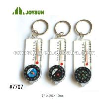Keyring compass with thermometer (item#7707)