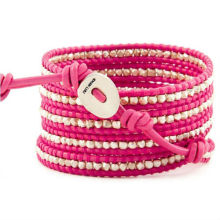 popular hand beaded leather wrap bracelet