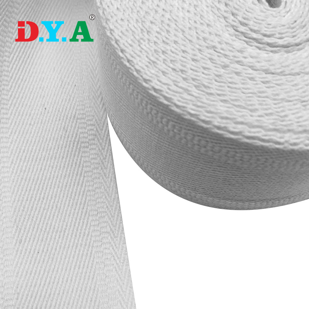 Customize eco-freindly cotton strap with thick webbing laundry bag cotton webbing