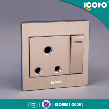 Igoto Alloy Frame British Standard BS 1gang 15A Switch Socket