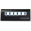 Aluminium USB 3.0 HUB 6-poorten met laadkabels