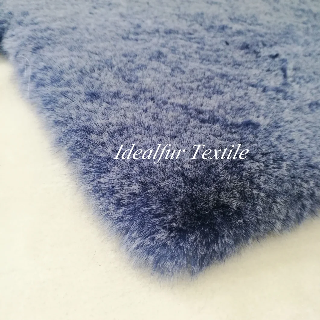 White Tip Soft Rabbit Faux Fur Fabric