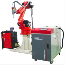 Double station optical fiber laser welding machine