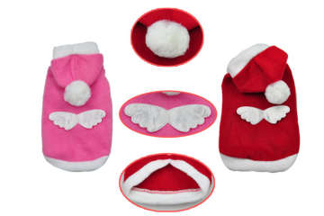 Christmas Coral Fleece angel pet dog cat winter coats cute angel wing dog hoody fashion pet Christmas gifts