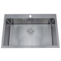 18/10 Wastafel Mangkuk Tunggal Stainless Steel Topmount