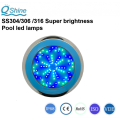 SS304/316 flat resin filled pool led piscina