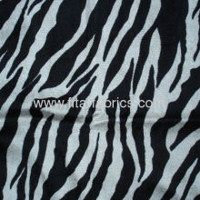 Polyester Zebra Printed Panne?