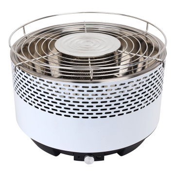 Gril de charbon de bois sans fumé grill grill grill grill lotus bbq grill construit dans le ventilateur