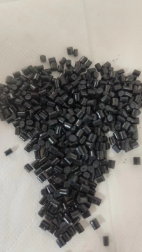 Black ABS plastic pellets