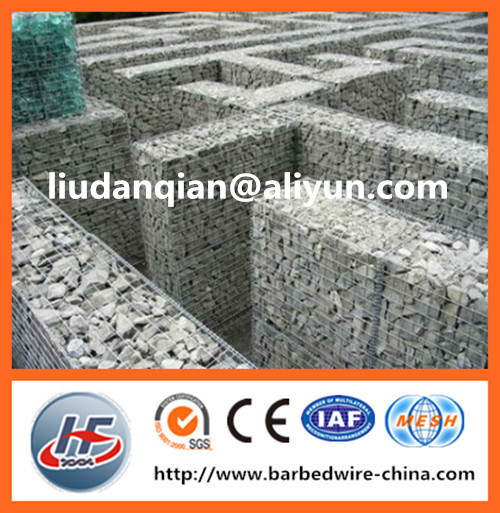 1mx0.5mx0.5m heavy duty galvanized welded gabion box for garden furniture (manufacture)