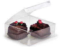 Small cheap transparent plastic pvc  truffle box