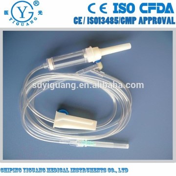 Infusion set with Y injection site