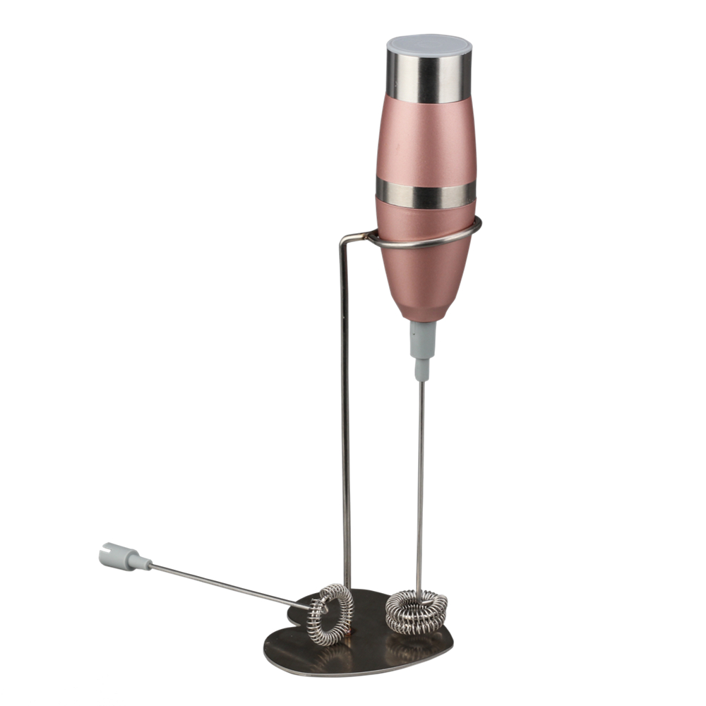 Rose Pink Electric Milk Frother