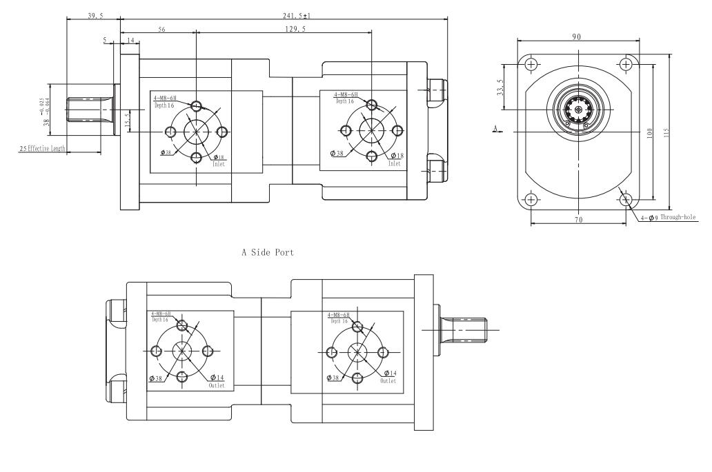 2YBDPF** Dimensions