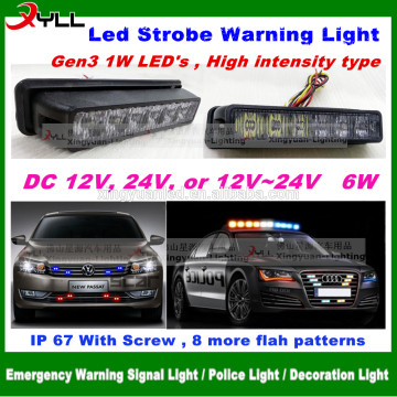 strobe flashing led lighthead 6 Watt Vehicle LED Mini Strobe Lighthead LED warning strobe light