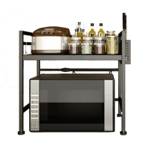 Adjustable Stainless Steel Kitchen Microwave Oven Shelf