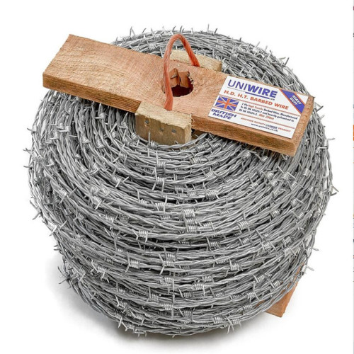 Galvanized or pvc coated barbed wire