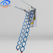 Blue Attic Stairs: Retractable Aluminum Alloy Telescopic Folding Stairs