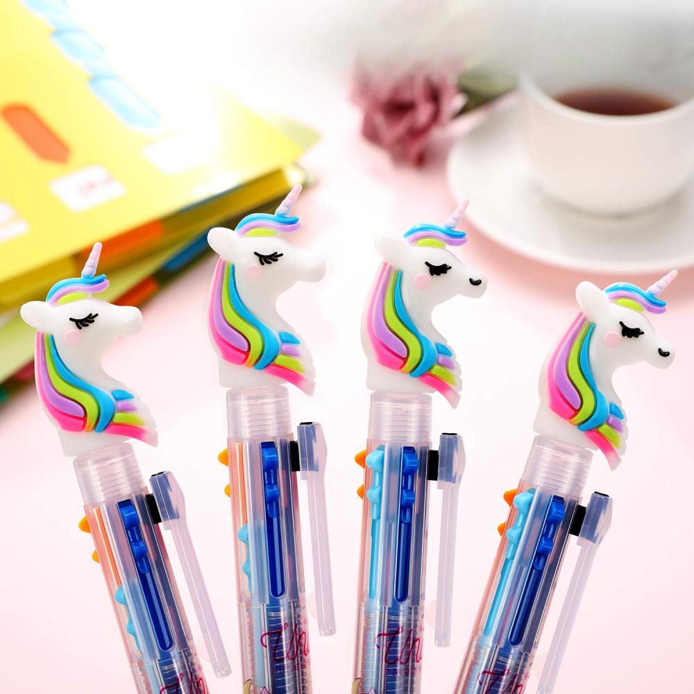 Unicorn Notebook With 4 Pieces Multicolor Pens Set 3 Unicorn Notebook With 4 Pieces Multicolor Pens Set 3