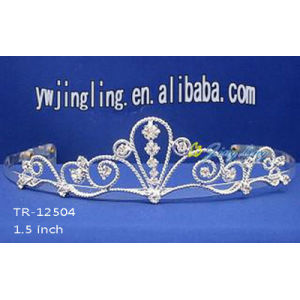 Red Wholesale Crown Crystal Tiara For Wedding