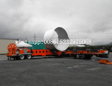 Full automatic corrugated steel pipe machine