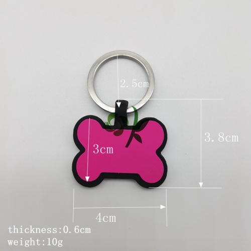 Tag d&#39;os de chien de qualité pour collier de chien