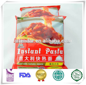 Halal quick-served pasta