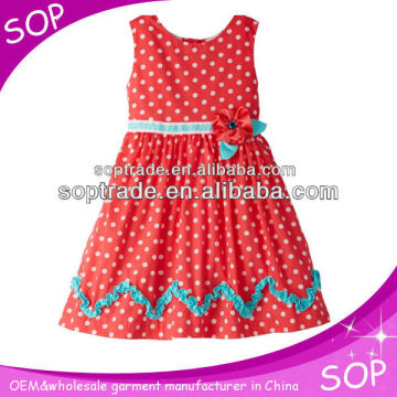 Baby girl dress in red color children frocks designs girl party dress