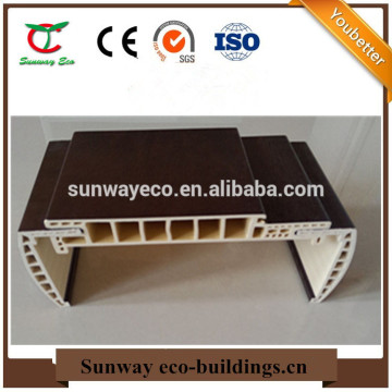 WPC door frame and casing for 180mm width wall with pvc foil