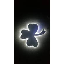 Cloverleaf backlit light sign