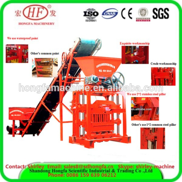 China QTJ4-35 cement brick making machine