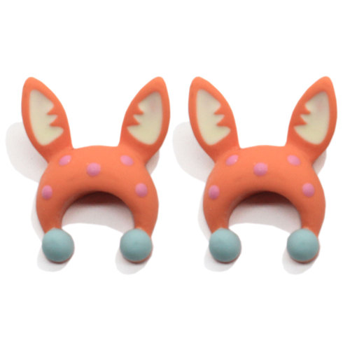 Kawaii Animal Ear Baby Hat Craft Resin Flatback Kawaii Cabochons do dekoracji etui na telefon