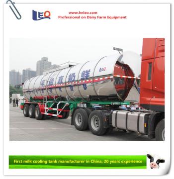 Milk cooler tank truck