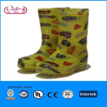 children cartoon print PVC rain boots