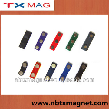 Plastic Name Badge With Magnetic Back