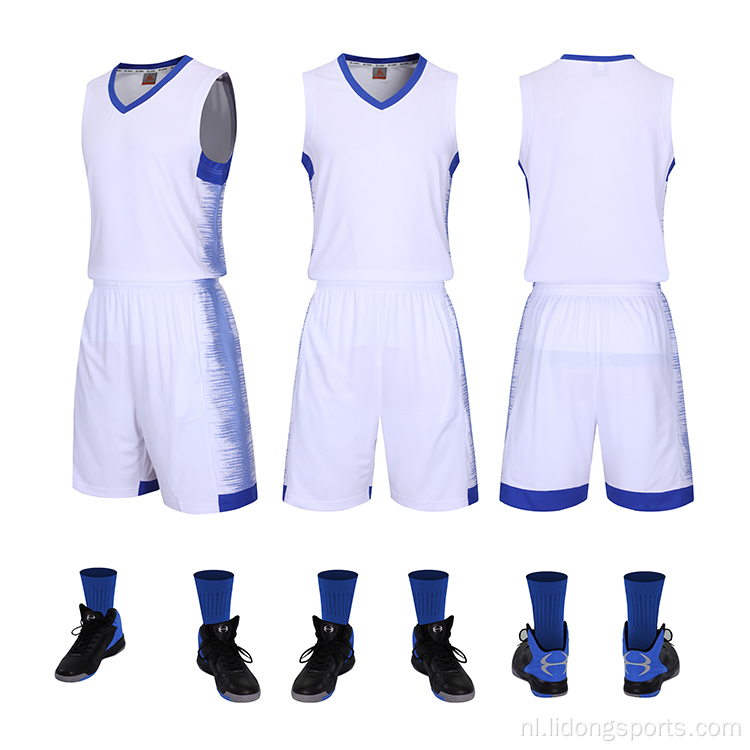 Ontwerp basketbaluniform Custom Number Basketball Jersey