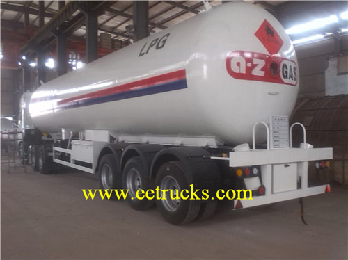 58.5cbm tri-axle LPG mizinga ya trela ya trela