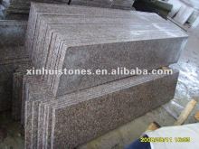 Peach red granite slab