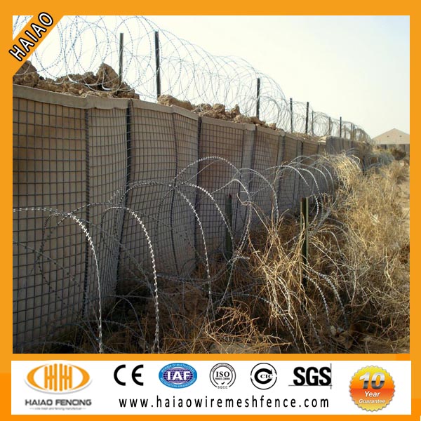 Bastion gabion wall,sand filled gabion blast wall