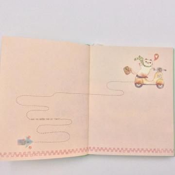 Paper notebook with color graph